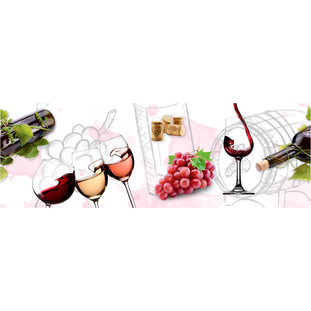 Decorado Vino Rosso Set